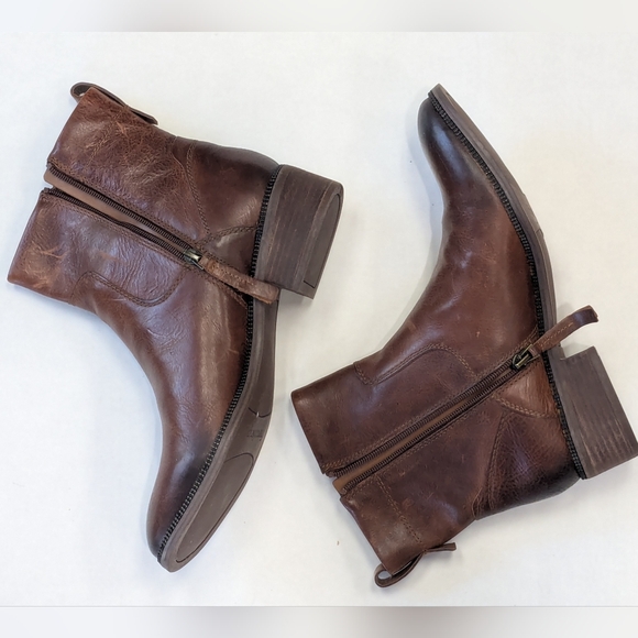 Franco Sarto Brown Ankle Boots - Picture 1 of 11